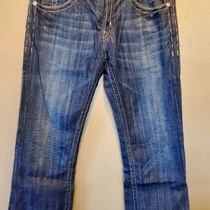 MEK Bologna distressed relaxed bootcut jeans